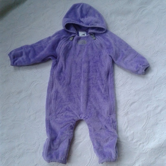 The North Face Other - North Face Snow Suit 2 Zippers Purple Hooded 3-6m